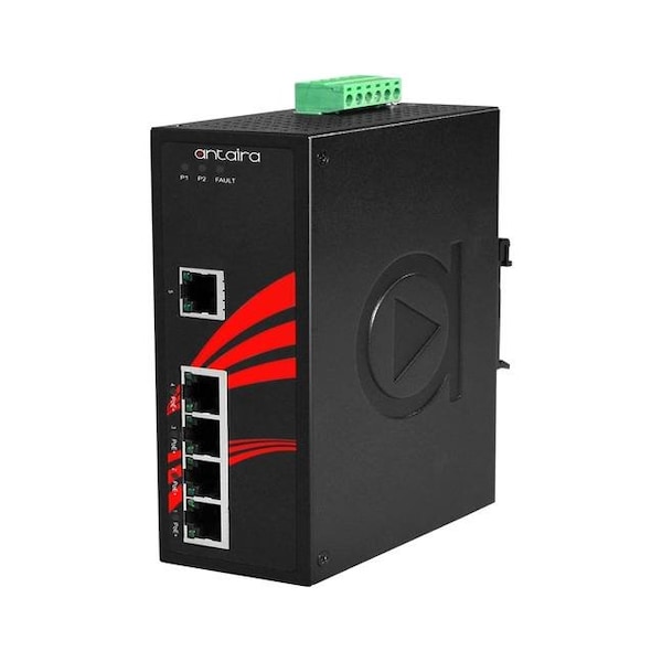 5-Port Industrial Gigabit PoE+ Unmanaged Ethernet Switch